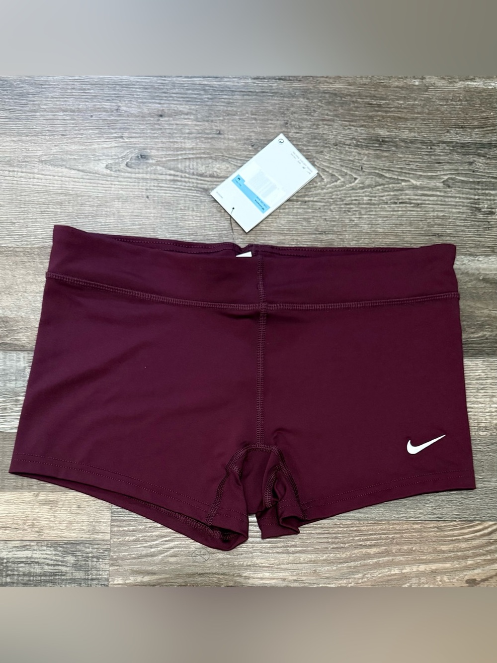 Nike Women's Deep Burgundy Dri Fit Shorts Sz M NWT